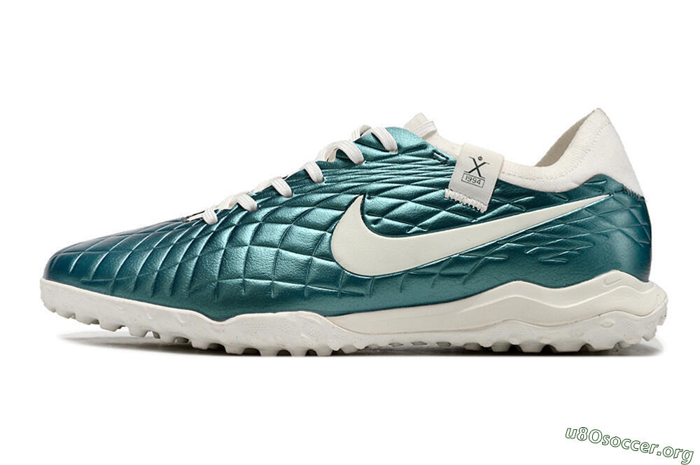 Nike Tiempo Legend 10 Pro TF Football Shoes - Jade/White 3
