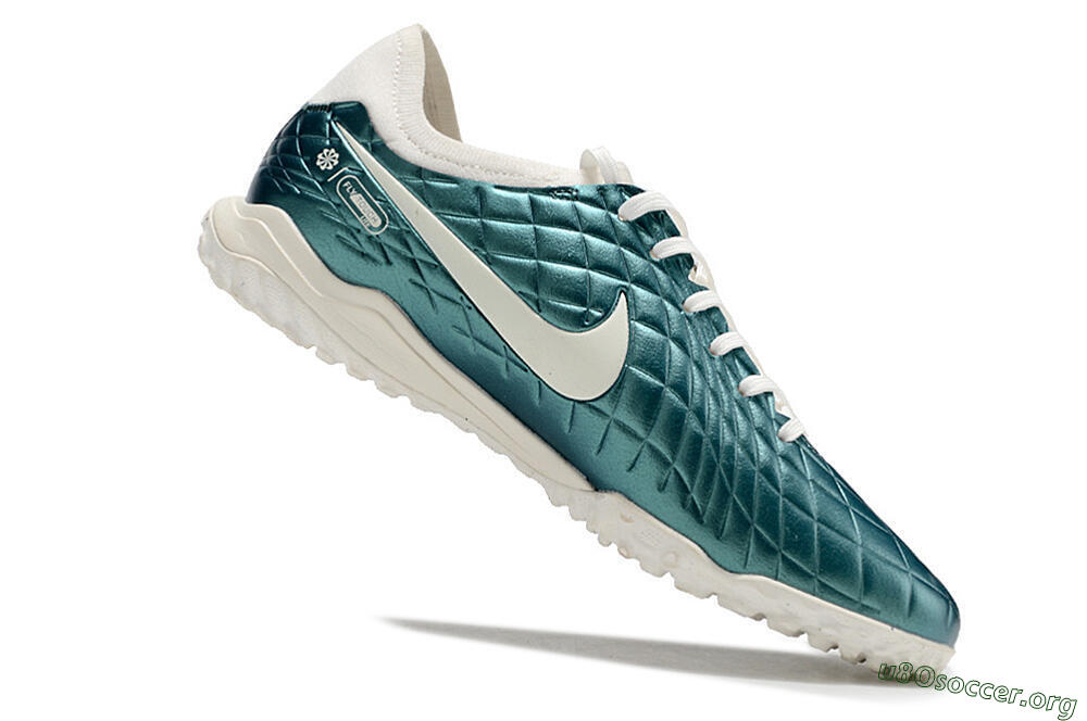 Nike Tiempo Legend 10 Pro TF Football Shoes - Jade/White 4