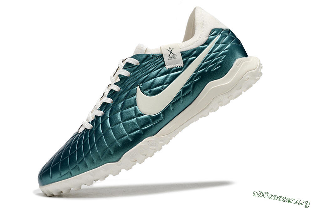 Nike Tiempo Legend 10 Pro TF Football Shoes - Jade/White 5