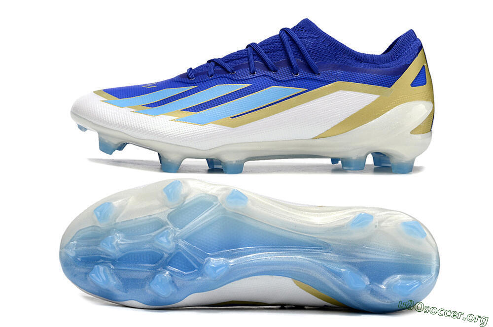 Adidas X Crazyfast.1 Messi FG Football Boots - Blue/Jade/Gold/White 1