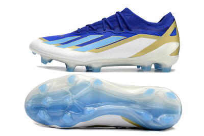 Adidas X Crazyfast.1 Messi FG Football Boots - Blue/Jade/Gold/White