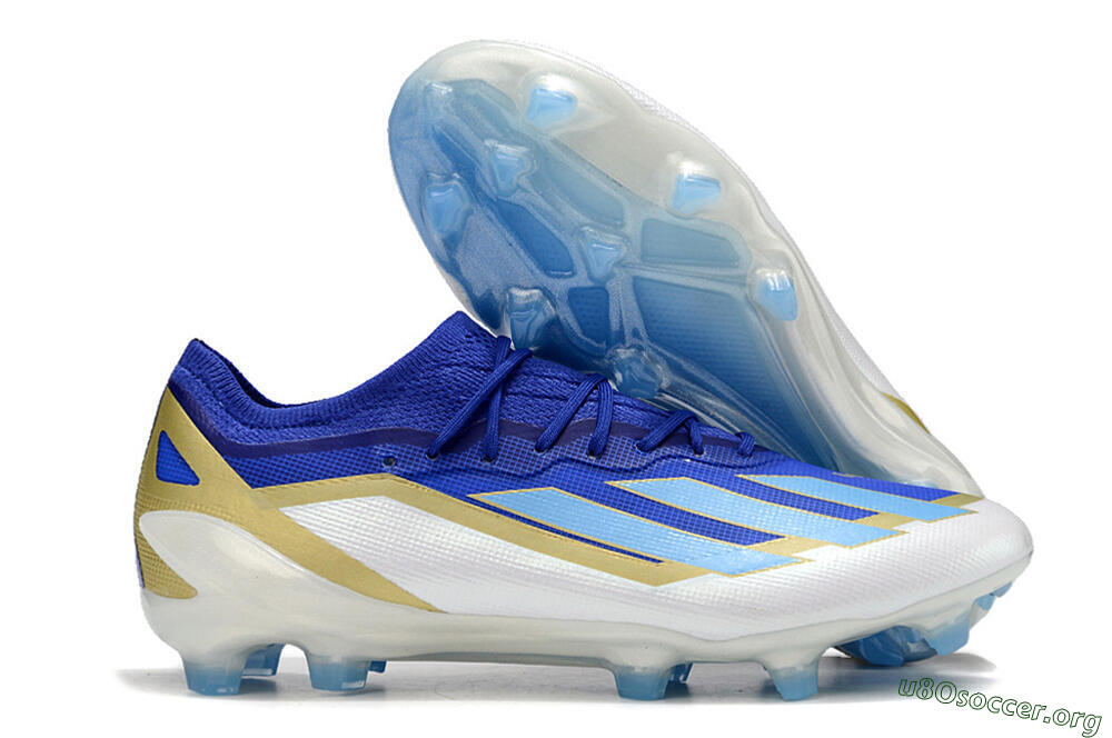 Adidas X Crazyfast.1 Messi FG Football Boots - Blue/Jade/Gold/White 2