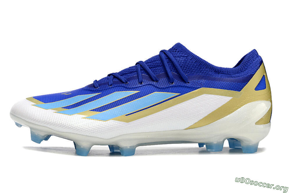 Adidas X Crazyfast.1 Messi FG Football Boots - Blue/Jade/Gold/White 3