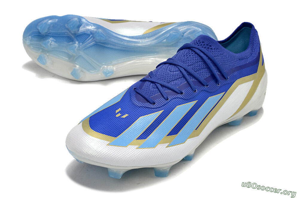 Adidas X Crazyfast.1 Messi FG Football Boots - Blue/Jade/Gold/White 0