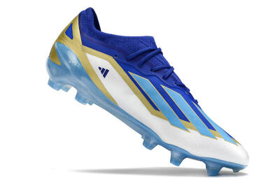 Adidas X Crazyfast.1 Messi FG Football Boots - Blue/Jade/Gold/White