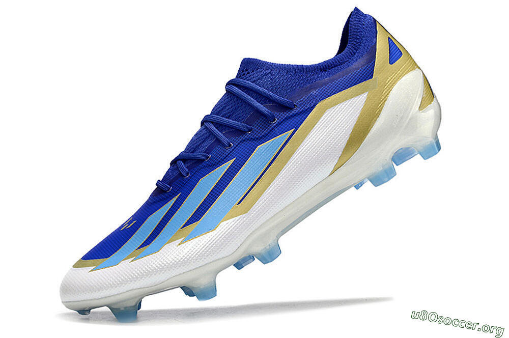Adidas X Crazyfast.1 Messi FG Football Boots - Blue/Jade/Gold/White 5