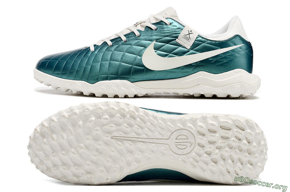 Nike Tiempo Legend 10 Elite TF Football Shoes - Jade/White 1