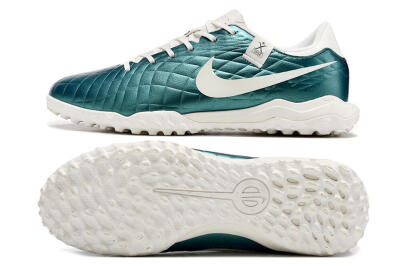 Nike Tiempo Legend 10 Elite TF Football Shoes - Jade/White