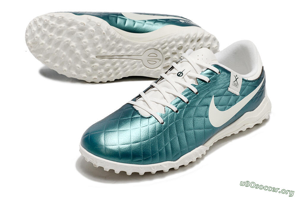Nike Tiempo Legend 10 Elite TF Football Shoes - Jade/White 0