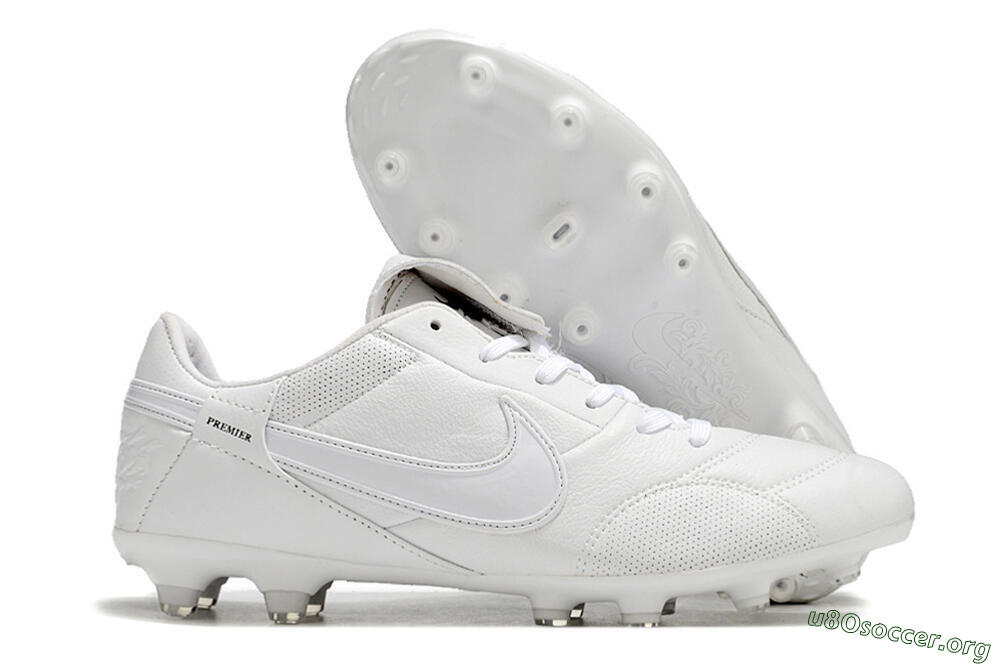 Nike Premier 3 FG Football Boots - White/Black 2