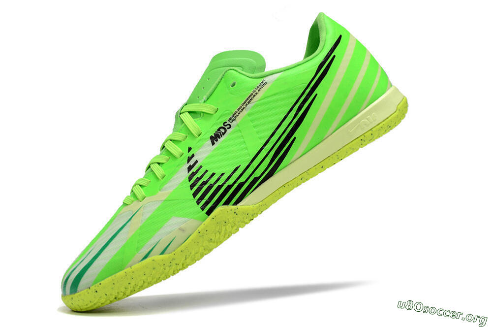 Nike Air Zoom Mercurial Vapor 15 Academy IC Football Shoes - Green/Black/Yellow 5