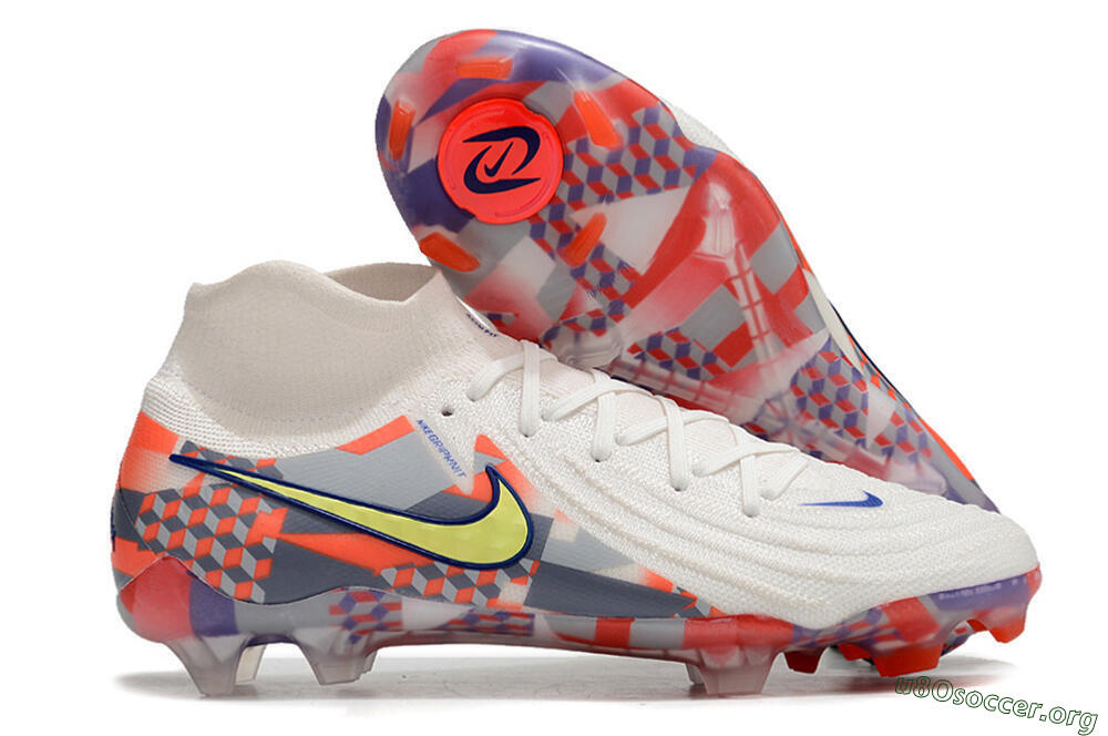 Nike Phantom Luna Elite NU FG Football Boots - White/Red/Yellow/Blue 2