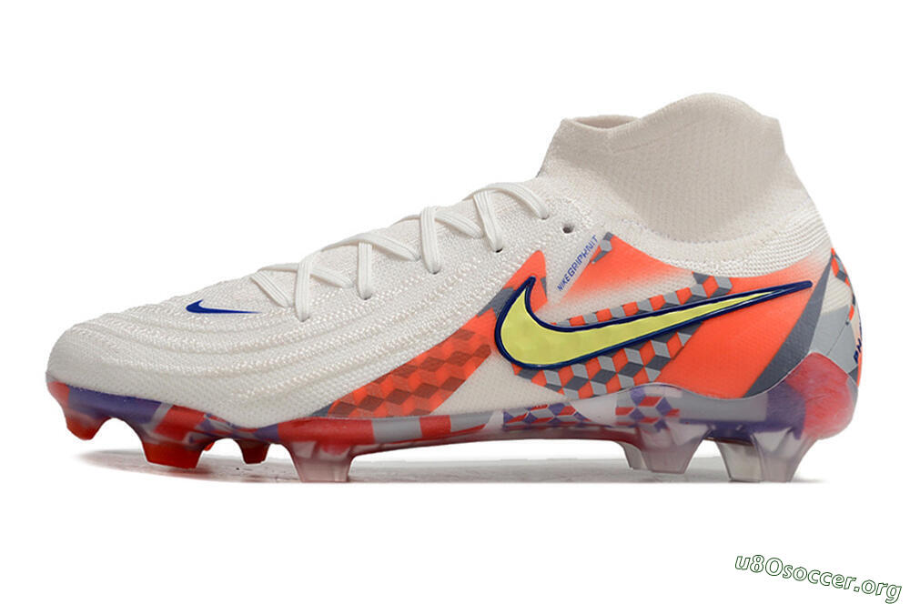Nike Phantom Luna Elite NU FG Football Boots - White/Red/Yellow/Blue 3