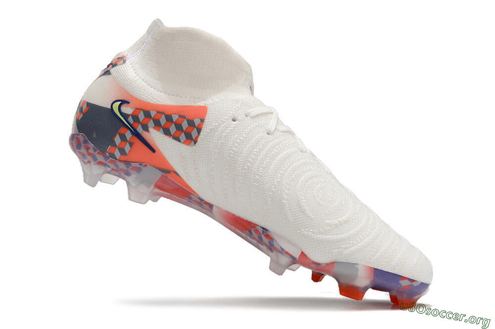 Nike Phantom Luna Elite NU FG Football Boots - White/Red/Yellow/Blue 4