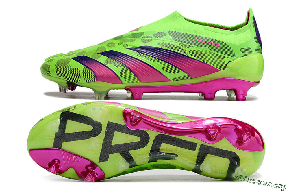 Adidas Predator Accuracy+ FG Football Boots - Green/Purple/Yellow 1