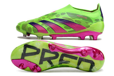 Adidas Predator Accuracy+ FG Football Boots - Green/Purple/Yellow