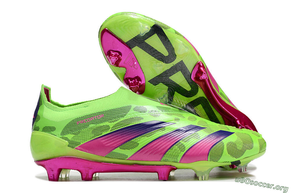 Adidas Predator Accuracy+ FG Football Boots - Green/Purple/Yellow 2