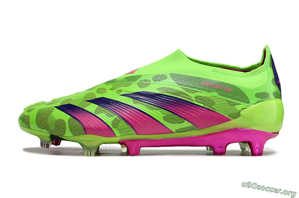 Adidas Predator Accuracy+ FG Football Boots - Green/Purple/Yellow 3