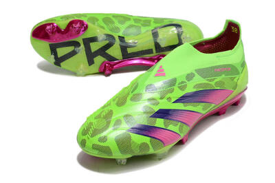 Adidas Predator Accuracy+ FG Football Boots - Green/Purple/Yellow