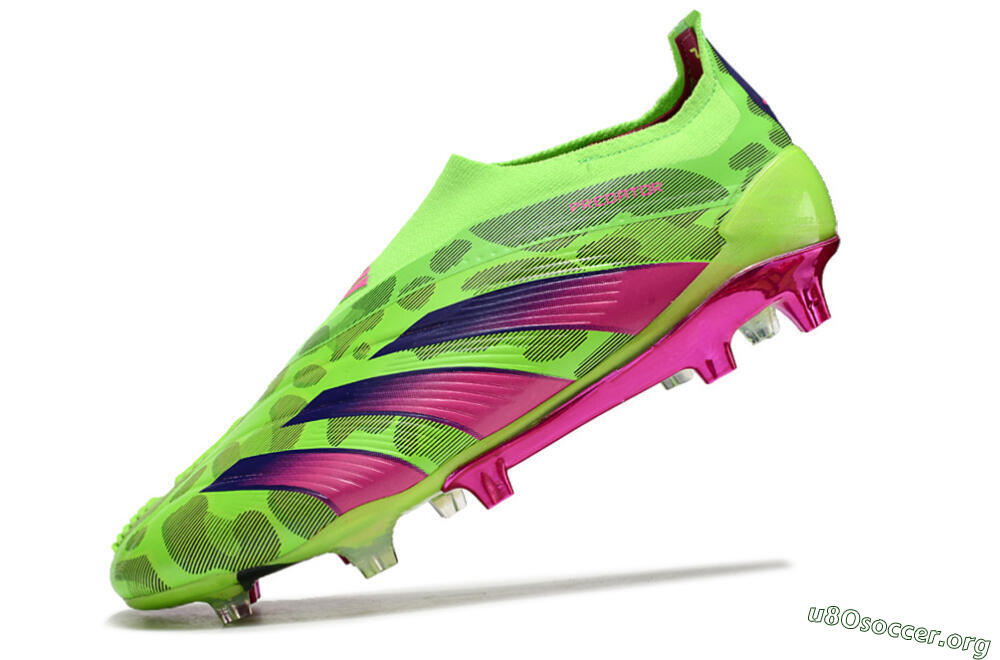 Adidas Predator Accuracy+ FG Football Boots - Green/Purple/Yellow 5