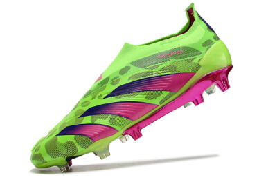 Adidas Predator Accuracy+ FG Football Boots - Green/Purple/Yellow