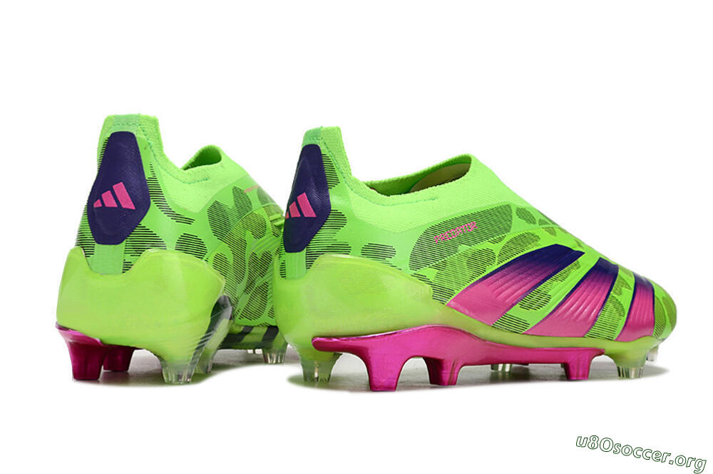 Adidas Predator Accuracy+ FG Football Boots - Green/Purple/Yellow 6