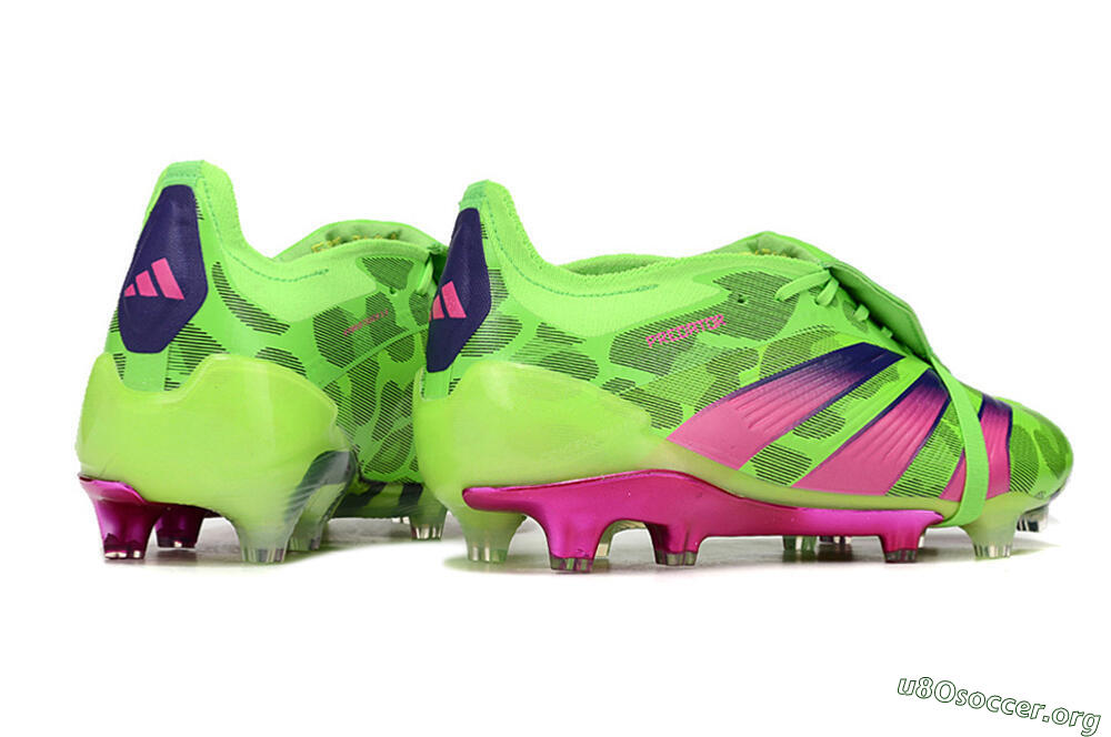 Adidas Predator Elite Foldover Tongue FG Football Boots - Green/Pink/Purple/Yellow 6