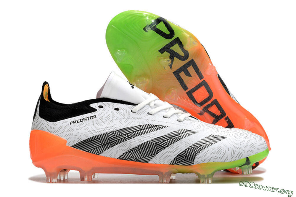 Adidas Predator Accuracy.1 FG Football Boots - White/Black/Orange 2
