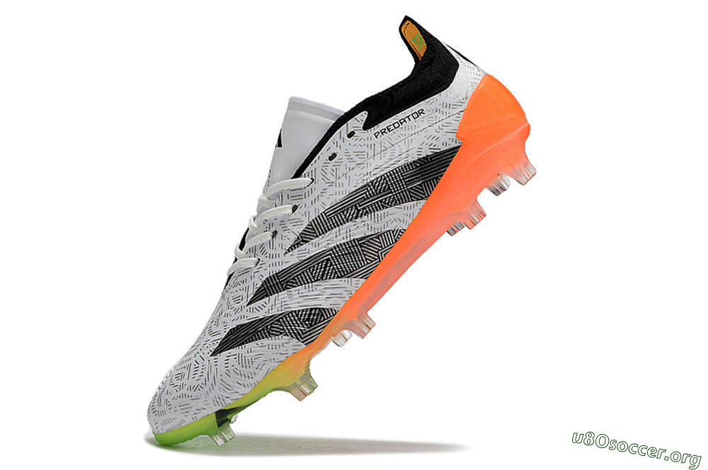 Adidas Predator Accuracy.1 FG Football Boots - White/Black/Orange 5
