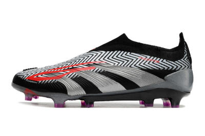 Adidas Predator Accuracy+ FG Football Boots - Grey/Black/Red