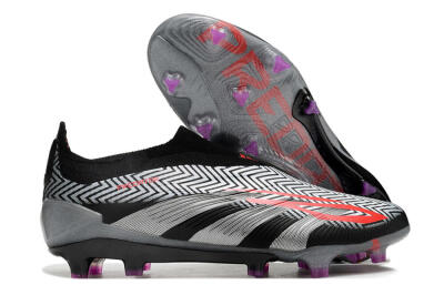 Adidas Predator Accuracy+ FG Football Boots - Grey/Black/Red