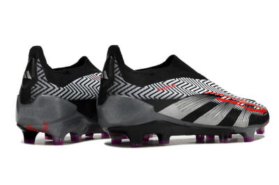 Adidas Predator Accuracy+ FG Football Boots - Grey/Black/Red