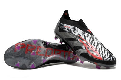 Adidas Predator Accuracy+ FG Football Boots - Grey/Black/Red