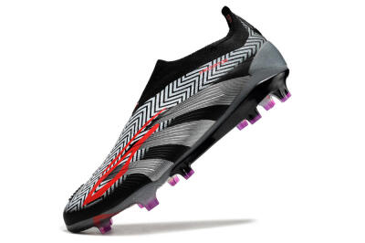 Adidas Predator Accuracy+ FG Football Boots - Grey/Black/Red