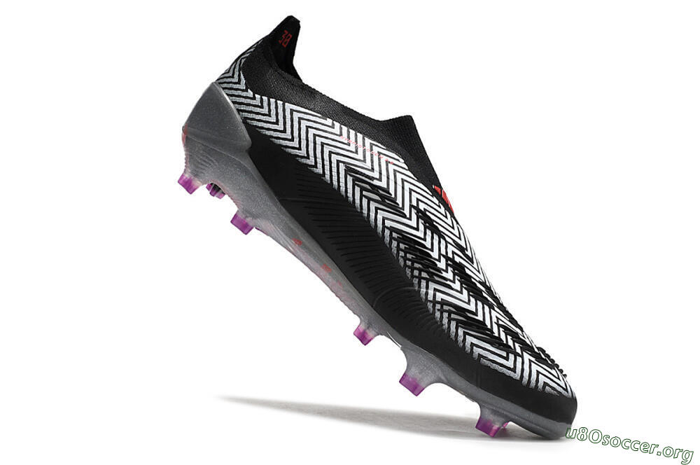 Adidas Predator Accuracy+ FG Football Boots - Grey/Black/Red 5