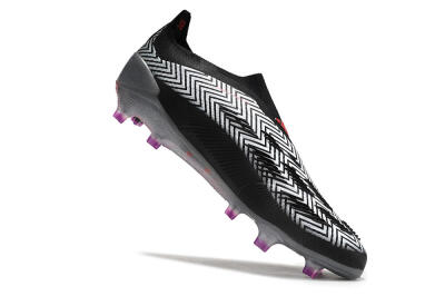 Adidas Predator Accuracy+ FG Football Boots - Grey/Black/Red
