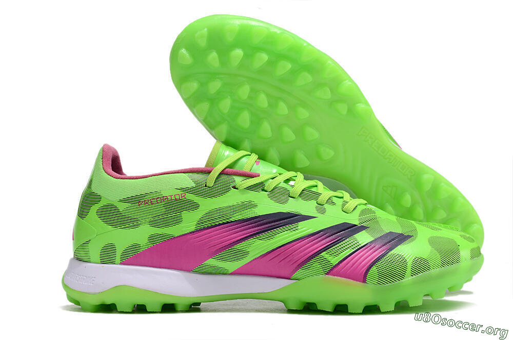 Adidas Predator Elite TF Football Shoes - Green/Purple/Pink 2