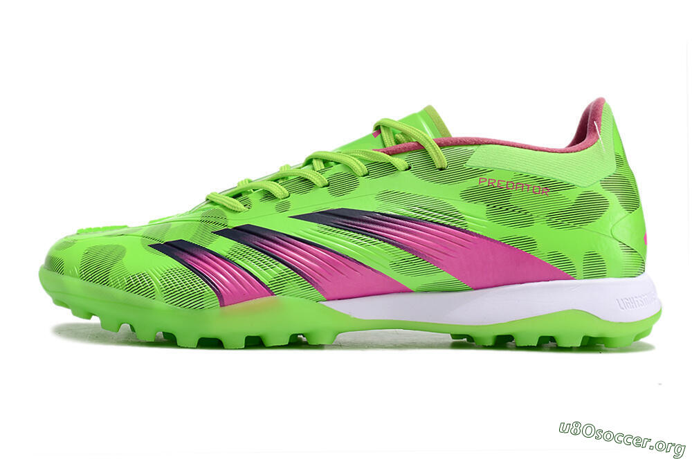Adidas Predator Elite TF Football Shoes - Green/Purple/Pink 3