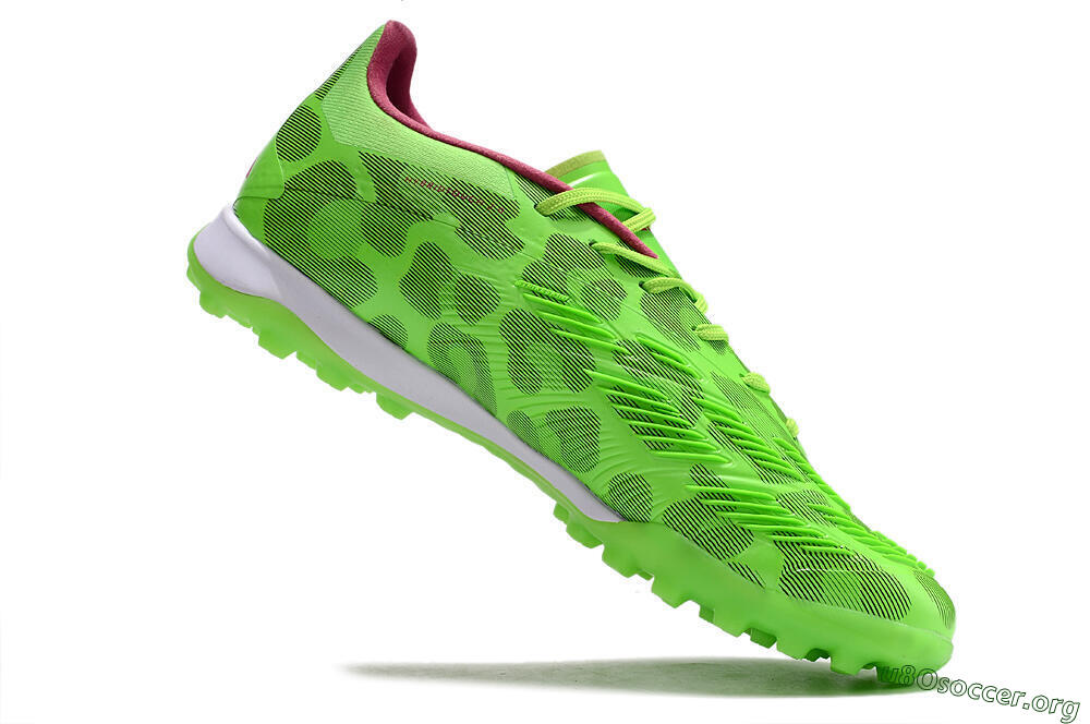 Adidas Predator Elite TF Football Shoes - Green/Purple/Pink 4