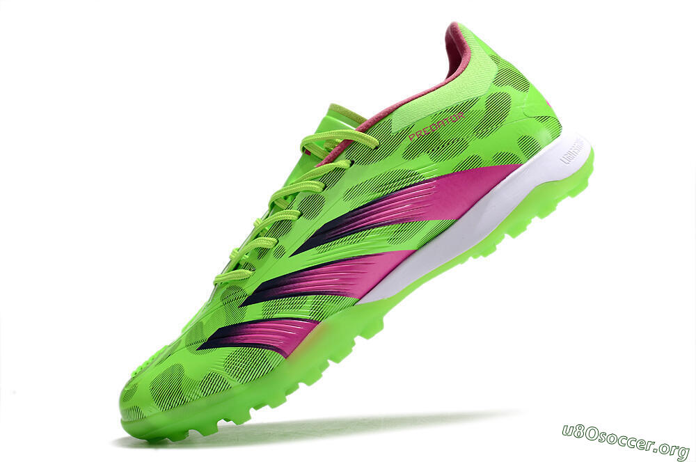 Adidas Predator Elite TF Football Shoes - Green/Purple/Pink 5