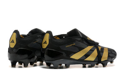 Adidas Predator Elite Foldover Tongue FG Football Boots - Black/Gold