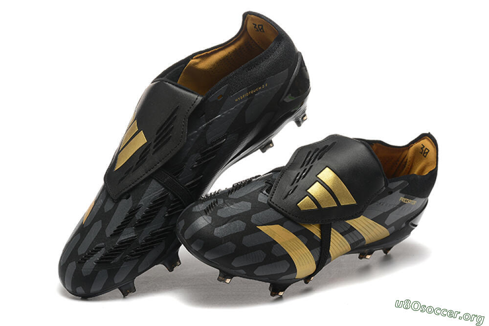 Adidas Predator Elite Foldover Tongue FG Football Boots - Black/Gold 7