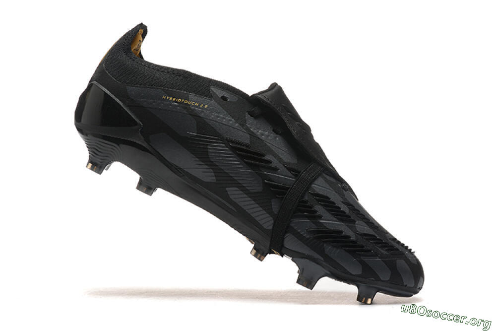 Adidas Predator Elite Foldover Tongue FG Football Boots - Black/Gold 8