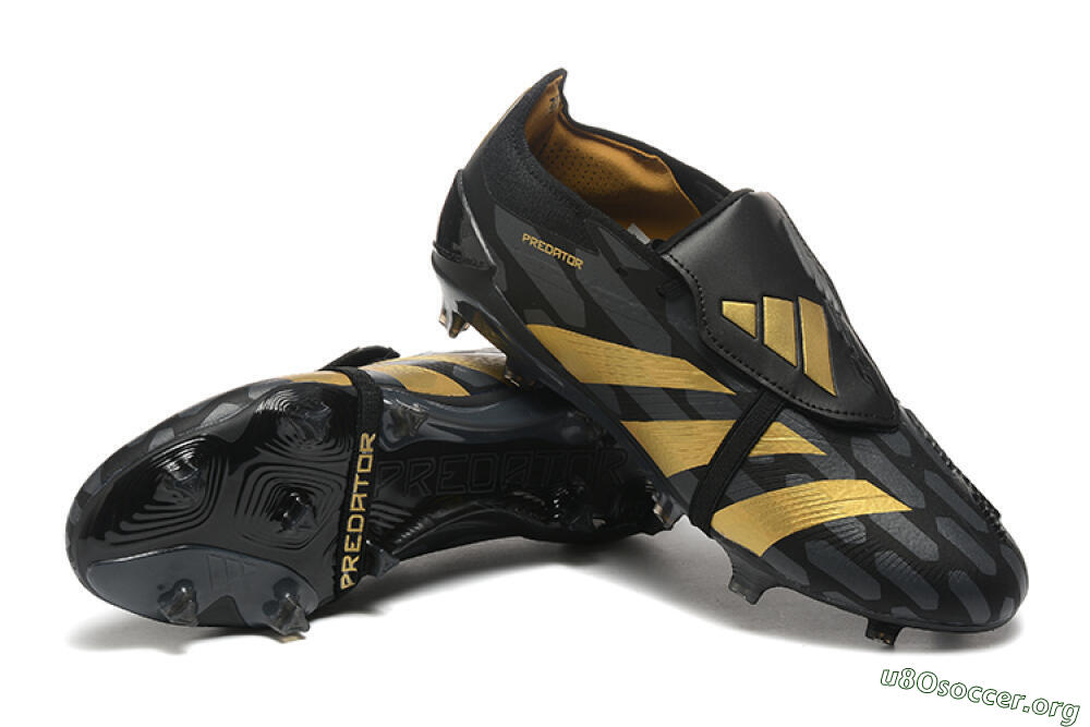 Adidas Predator Elite Foldover Tongue FG Football Boots - Black/Gold 4