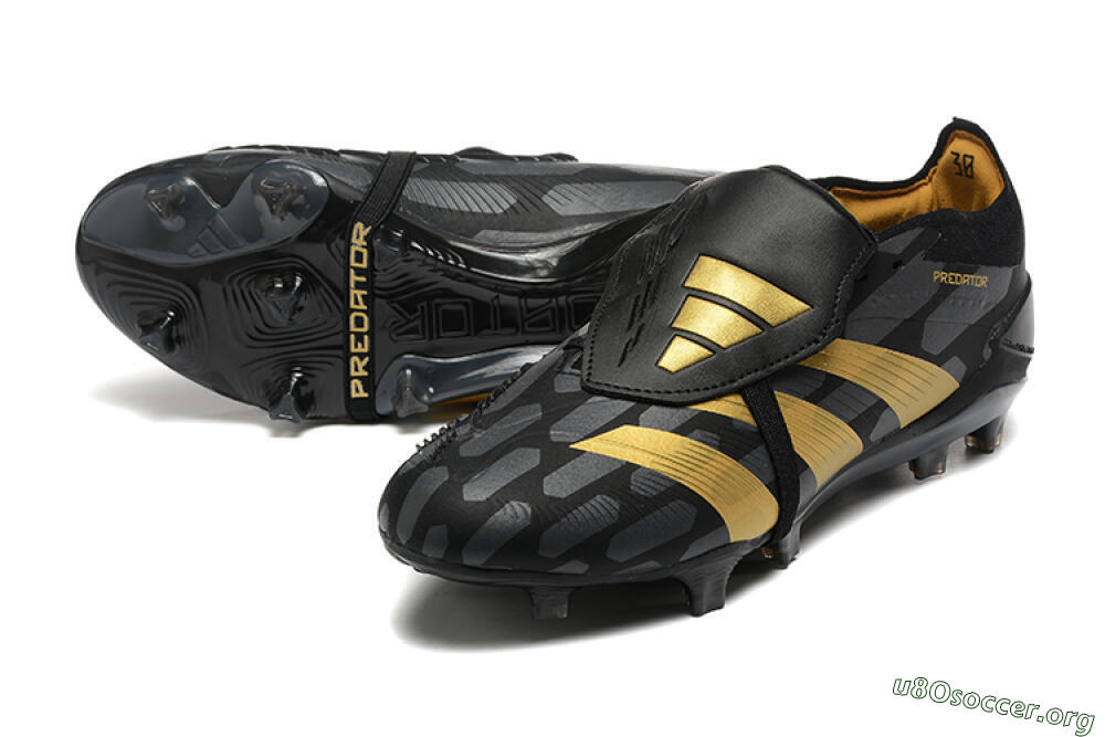 Adidas Predator Elite Foldover Tongue FG Football Boots - Black/Gold 0