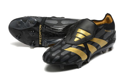 Adidas Predator Elite Foldover Tongue FG Football Boots - Black/Gold