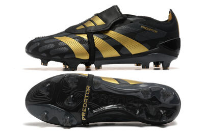 Adidas Predator Elite Foldover Tongue FG Football Boots - Black/Gold