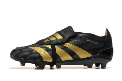 Adidas Predator Elite Foldover Tongue FG Football Boots - Black/Gold