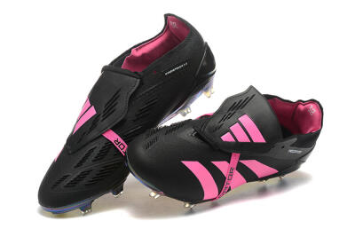 Adidas Predator Elite Foldover Tongue FG Football Boots - Black/Pink