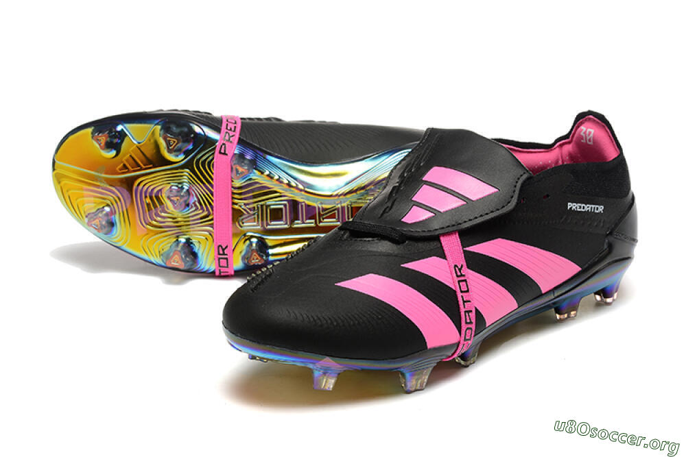 Adidas Predator Elite Foldover Tongue FG Football Boots - Black/Pink 0